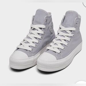 Converse Gray High-Top Sneakers